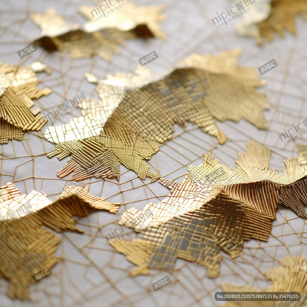 4d金色线条艺术