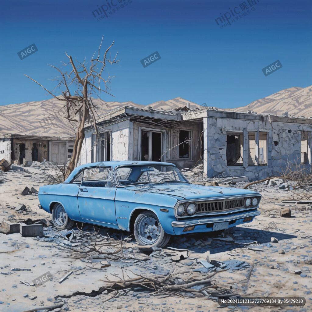 废弃已久的车子