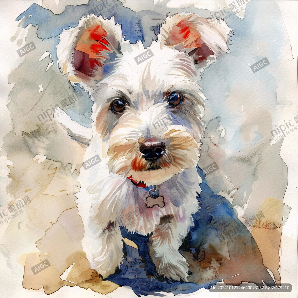 动物水彩画动物油画