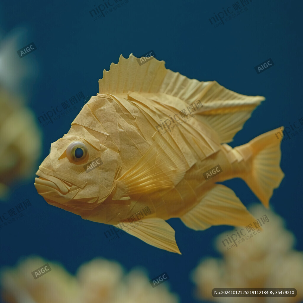 立体画素材金鱼立体画