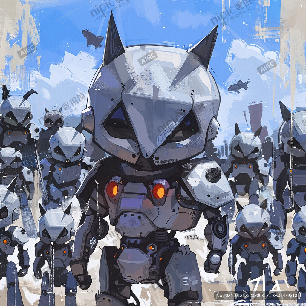 机甲风卡通人物