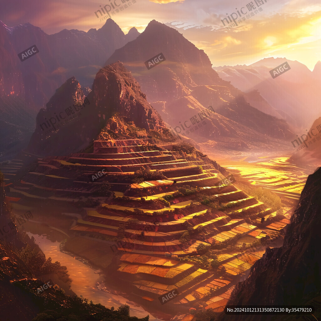 梯田效果图后期