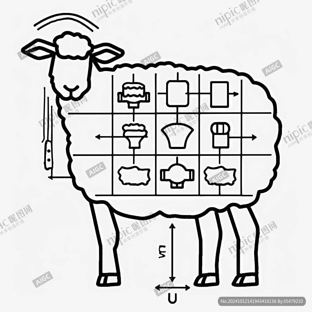 羊分解图
