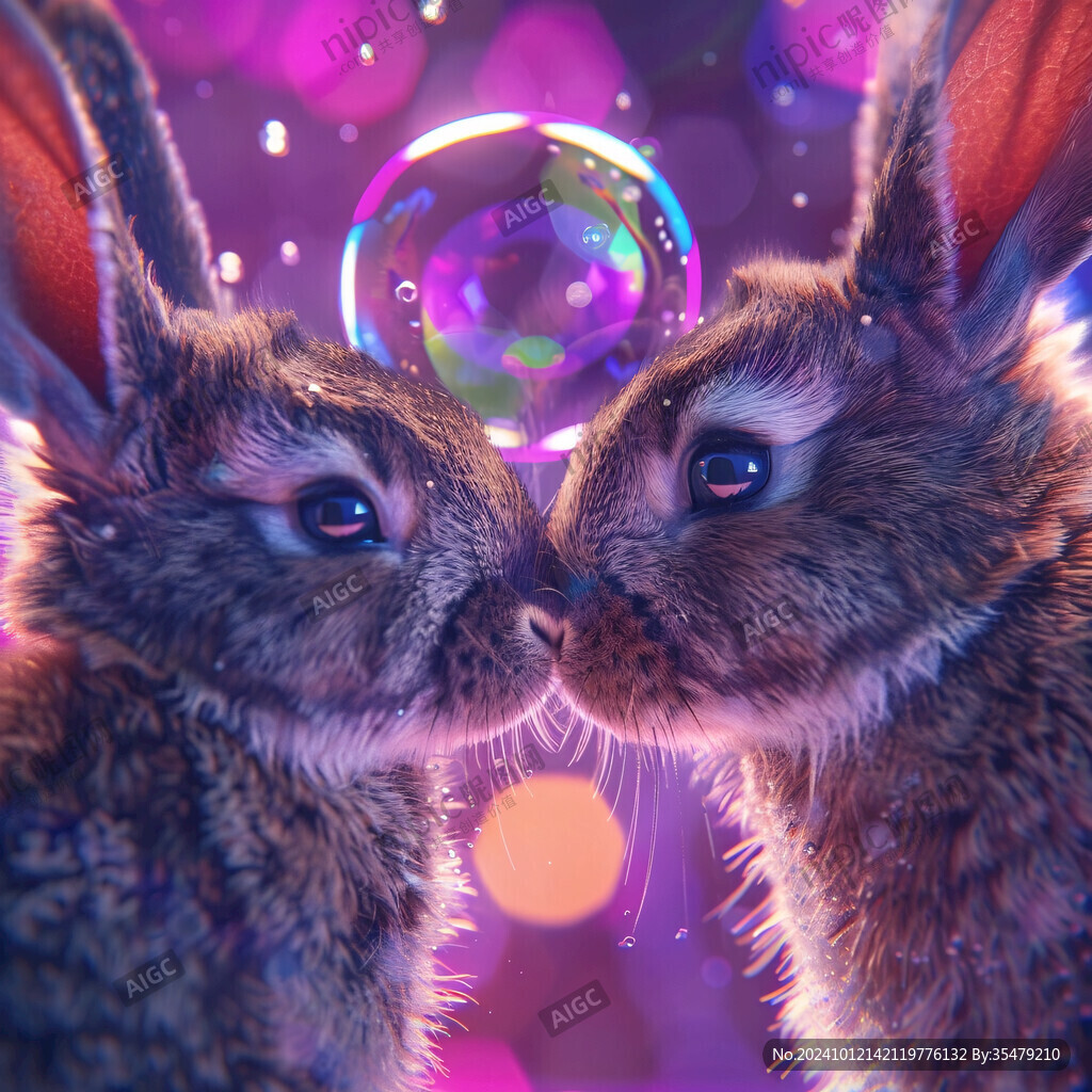 动物创意炫光效果