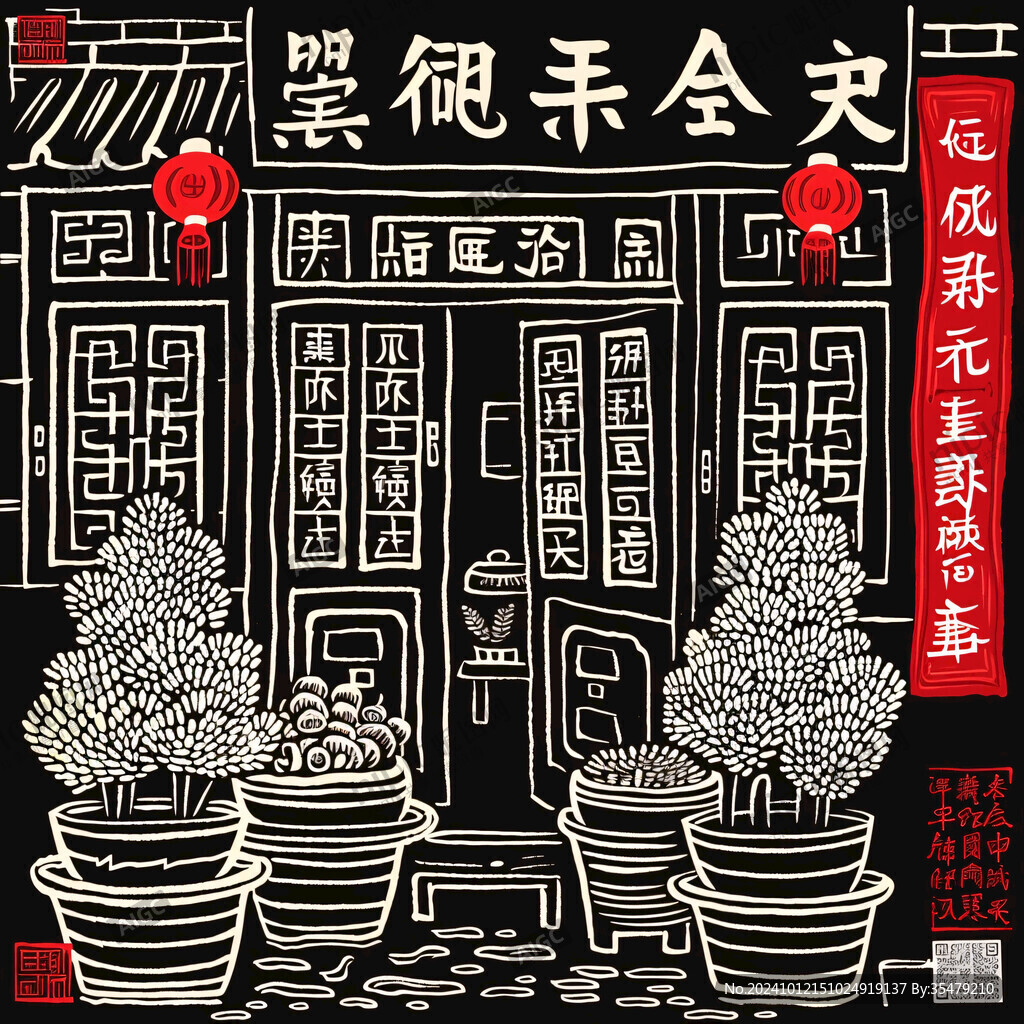 年俗版画高清写真