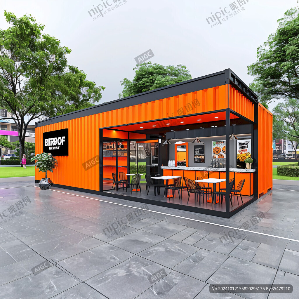 集装箱奶茶店门头