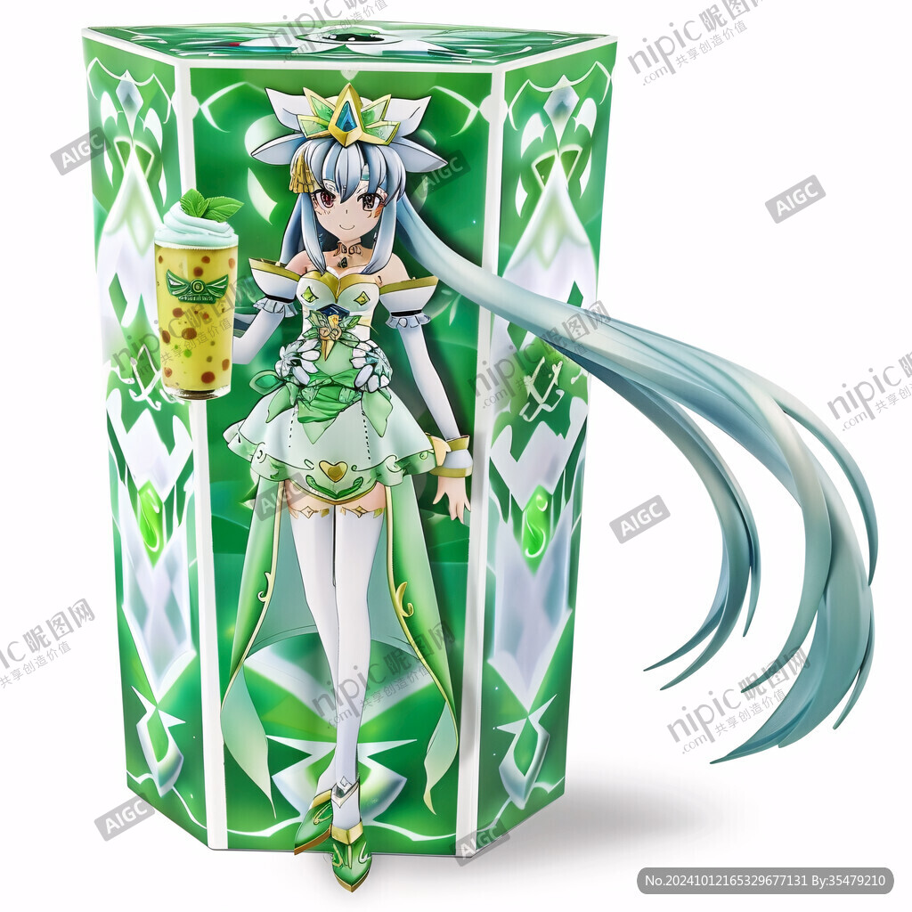 牛奶盒拟人形象