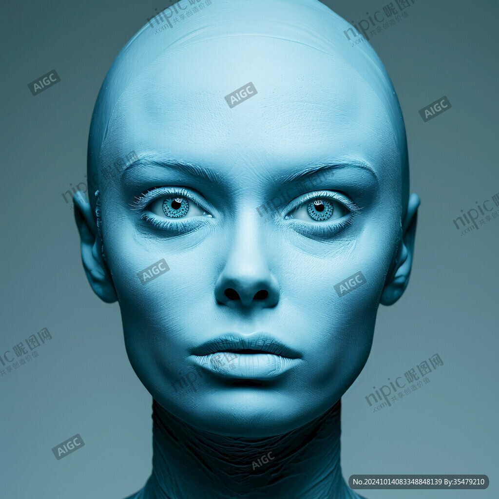 天外来客蓝色大脑门