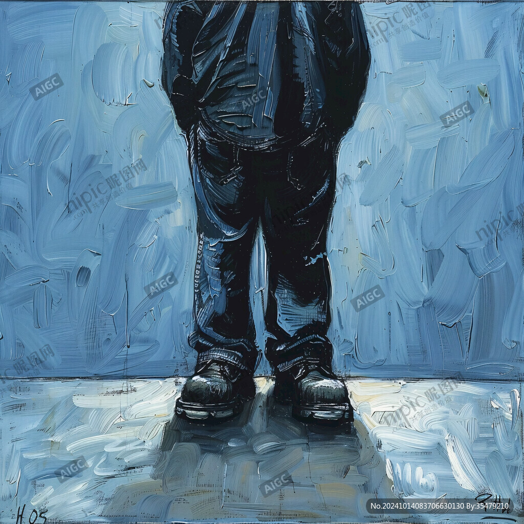 卡通人物现代油画