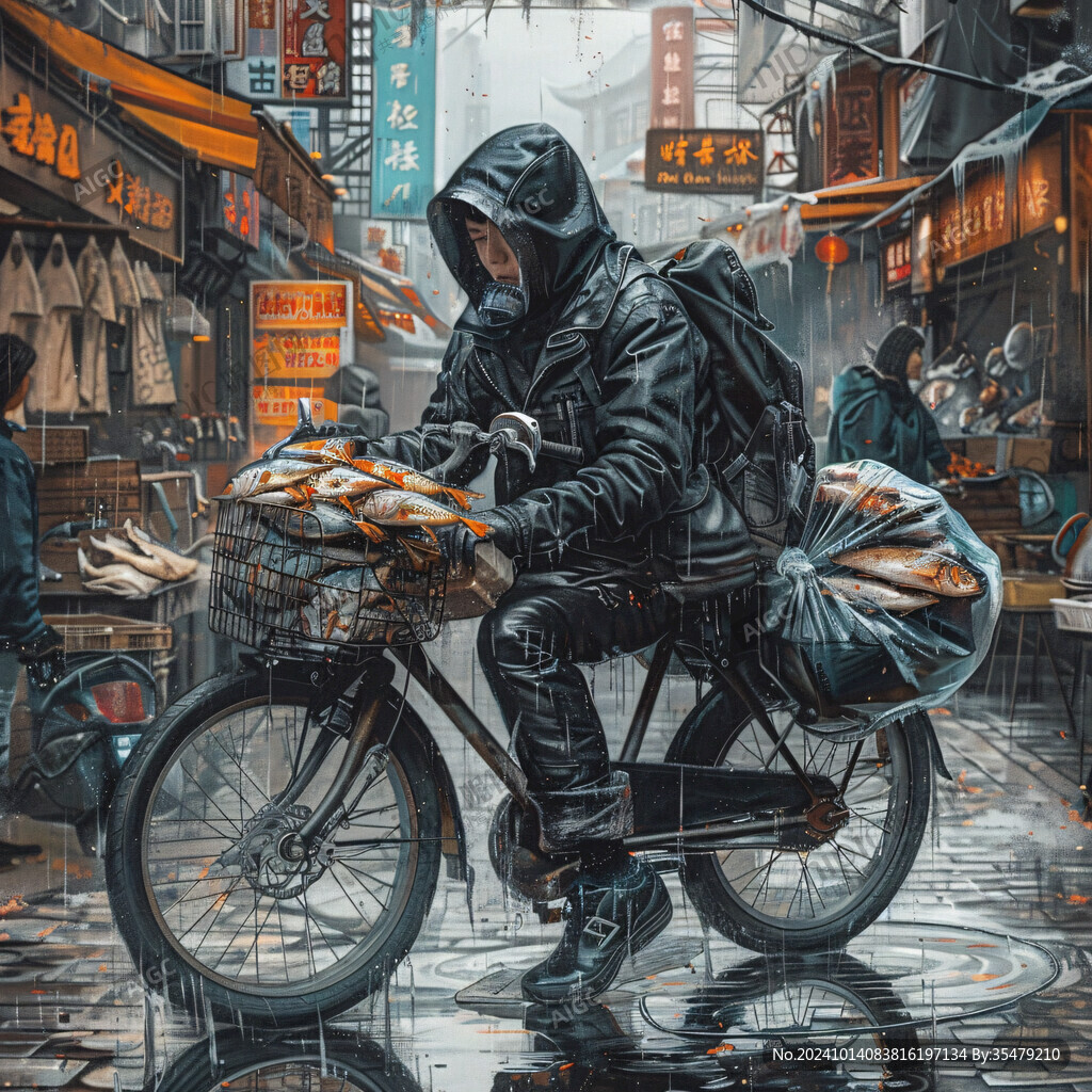 赛博朋克装饰画