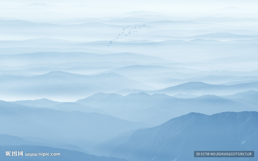 意境水墨山水画