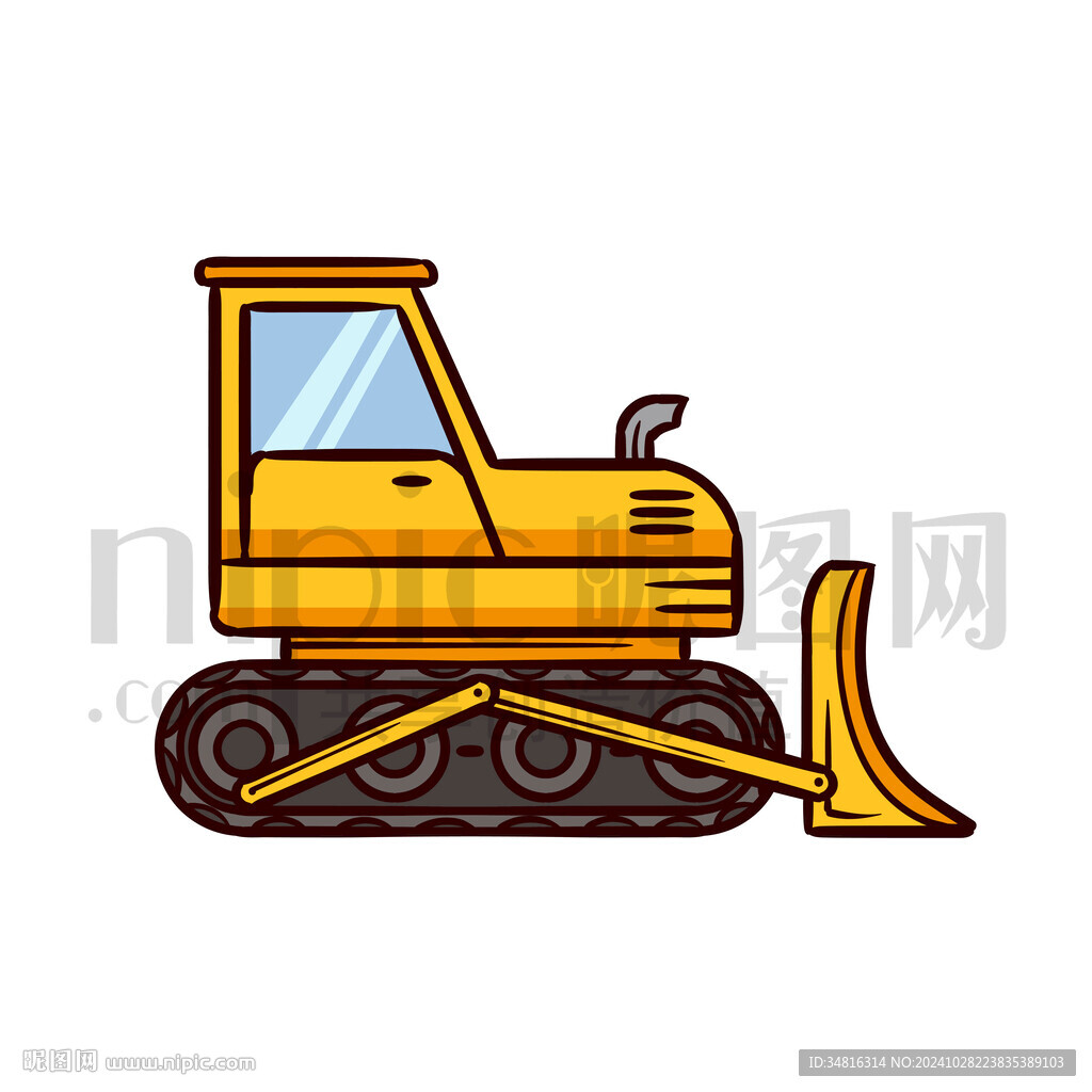 卡通工程车铲车