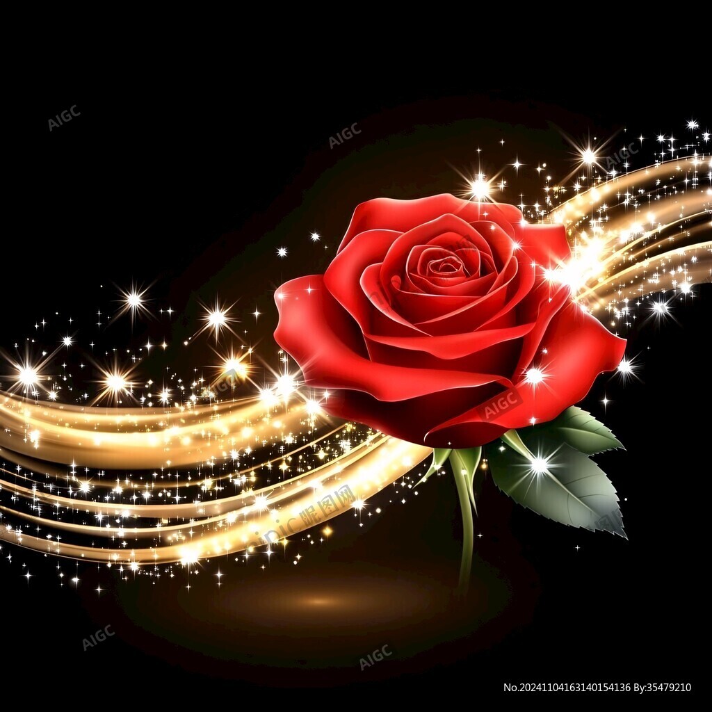 闪光光圈玫瑰花