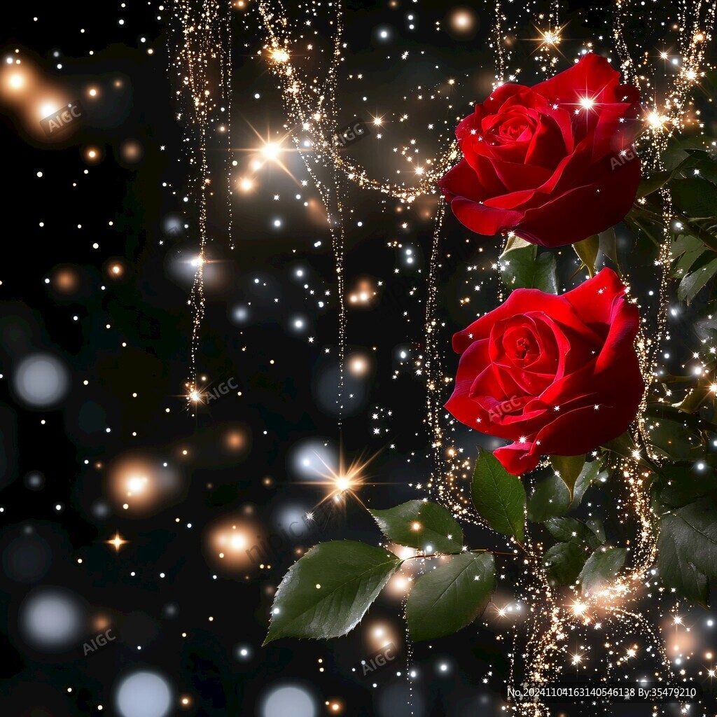 闪光光圈玫瑰花