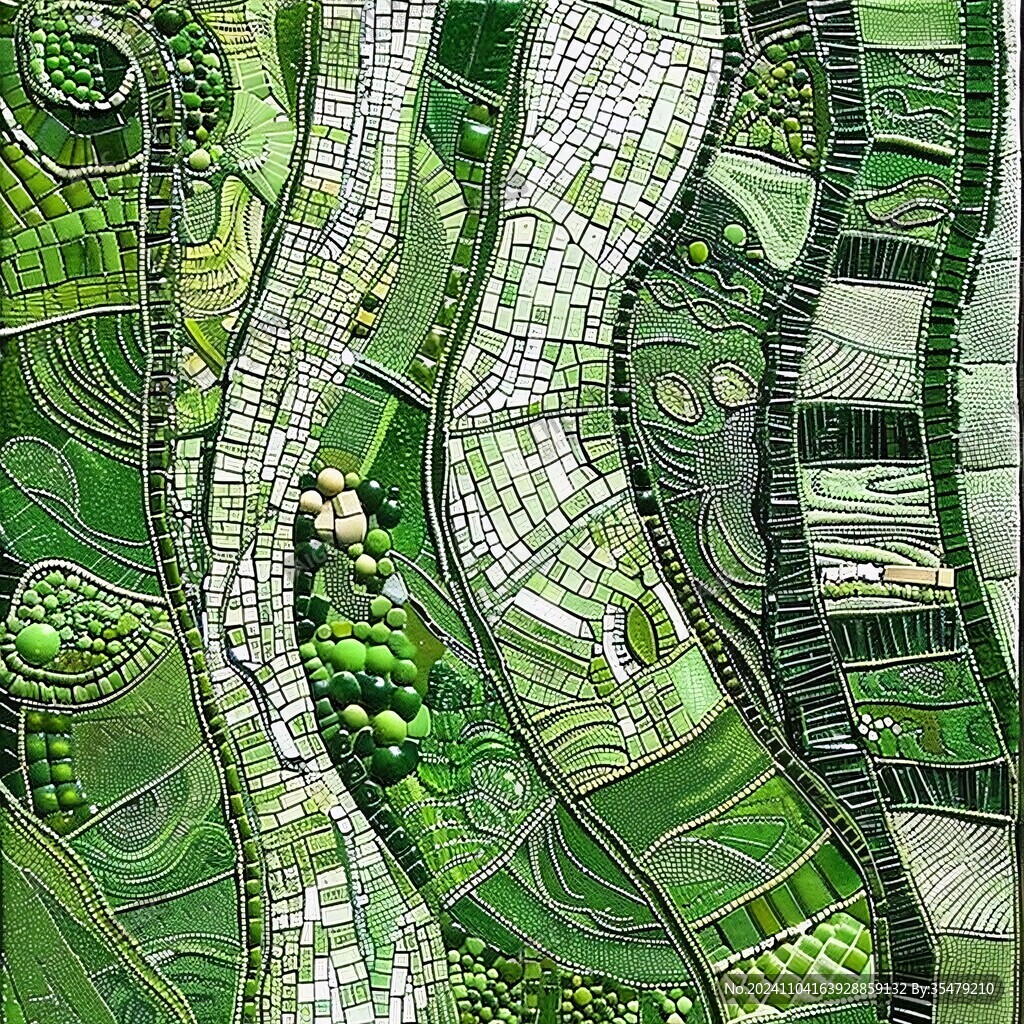 手绘植物组团彩平