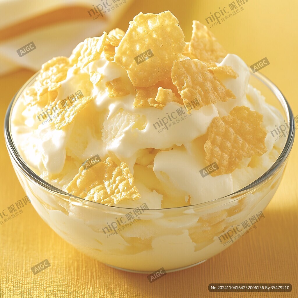 奶类冷食素材