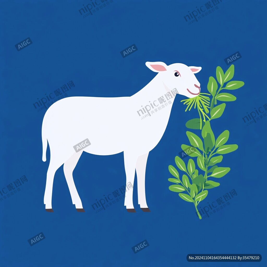 羊肉插画设计