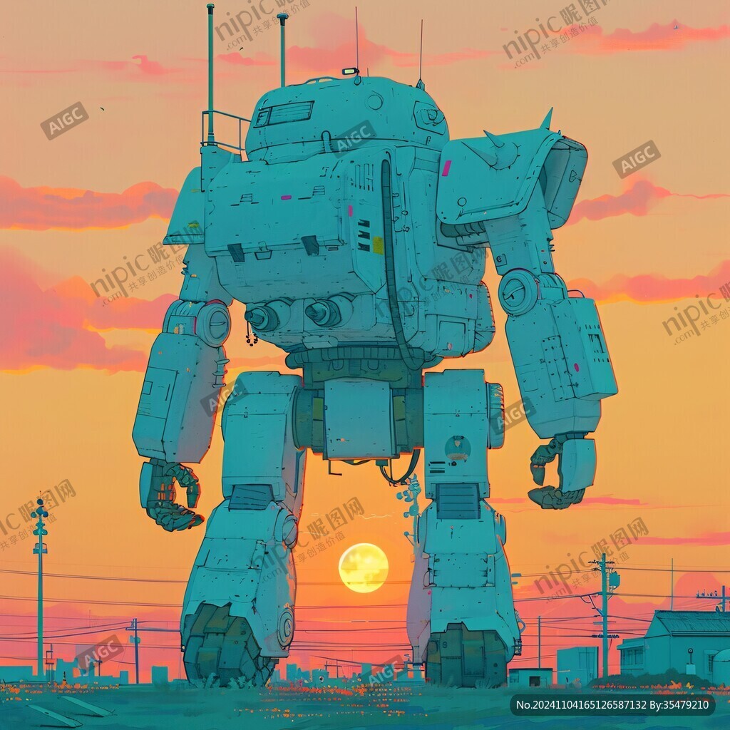 机甲风卡通人物