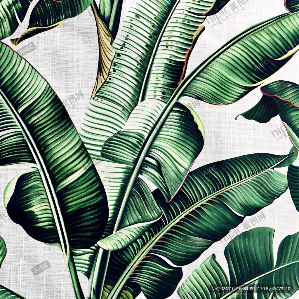 北欧风芭蕉叶