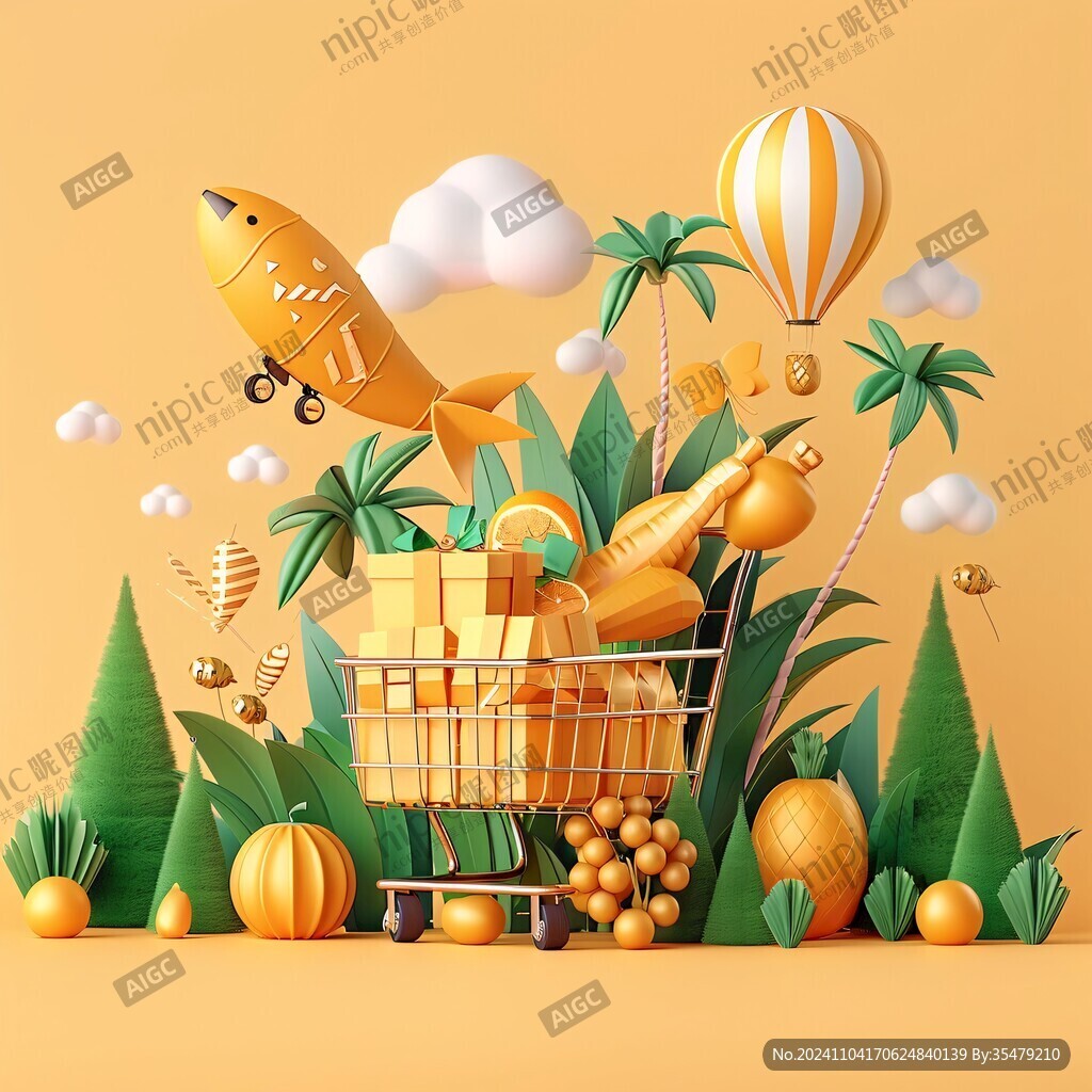 3d立体插画风格