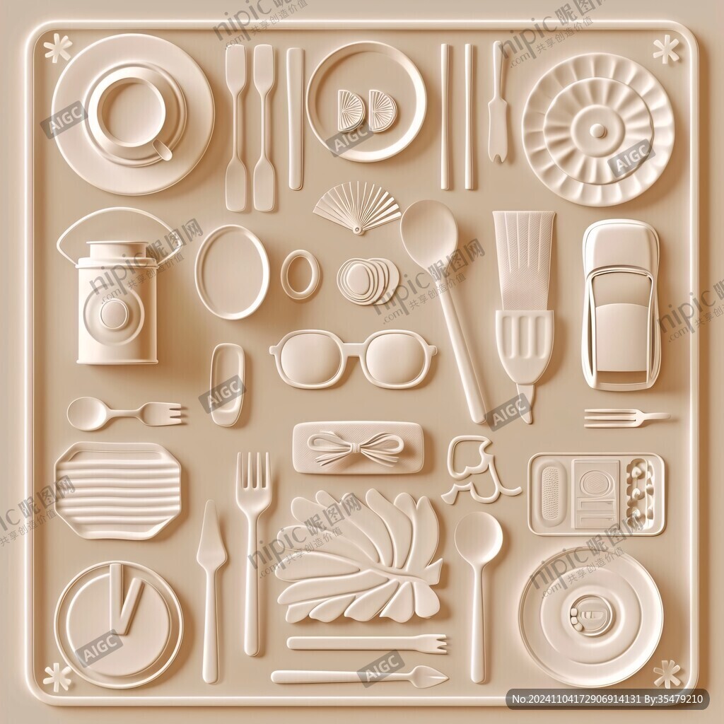 餐具平面素材