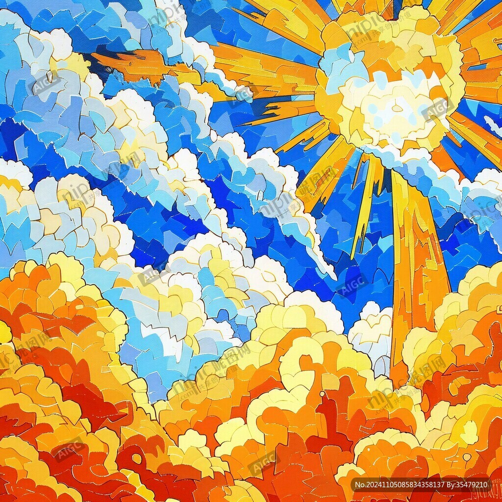 躲藏在白云里的太阳