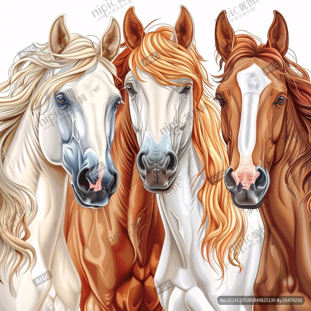 3d浮雕马装饰画