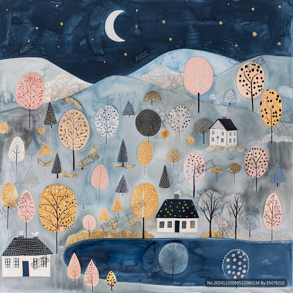 一幅画表现春夏秋冬