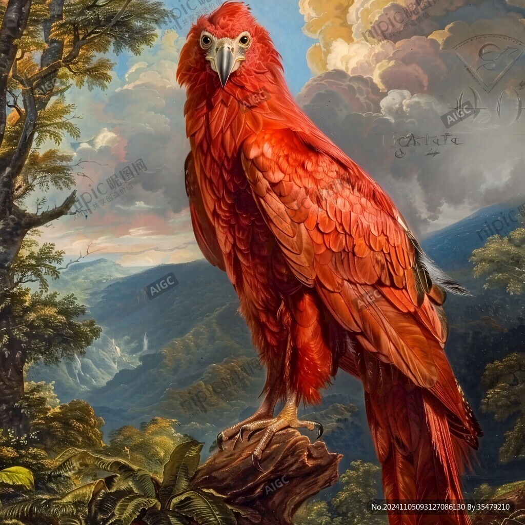 立体画金刚鹦鹉