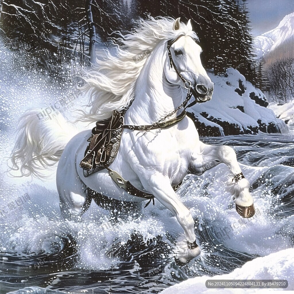 白马装饰画
