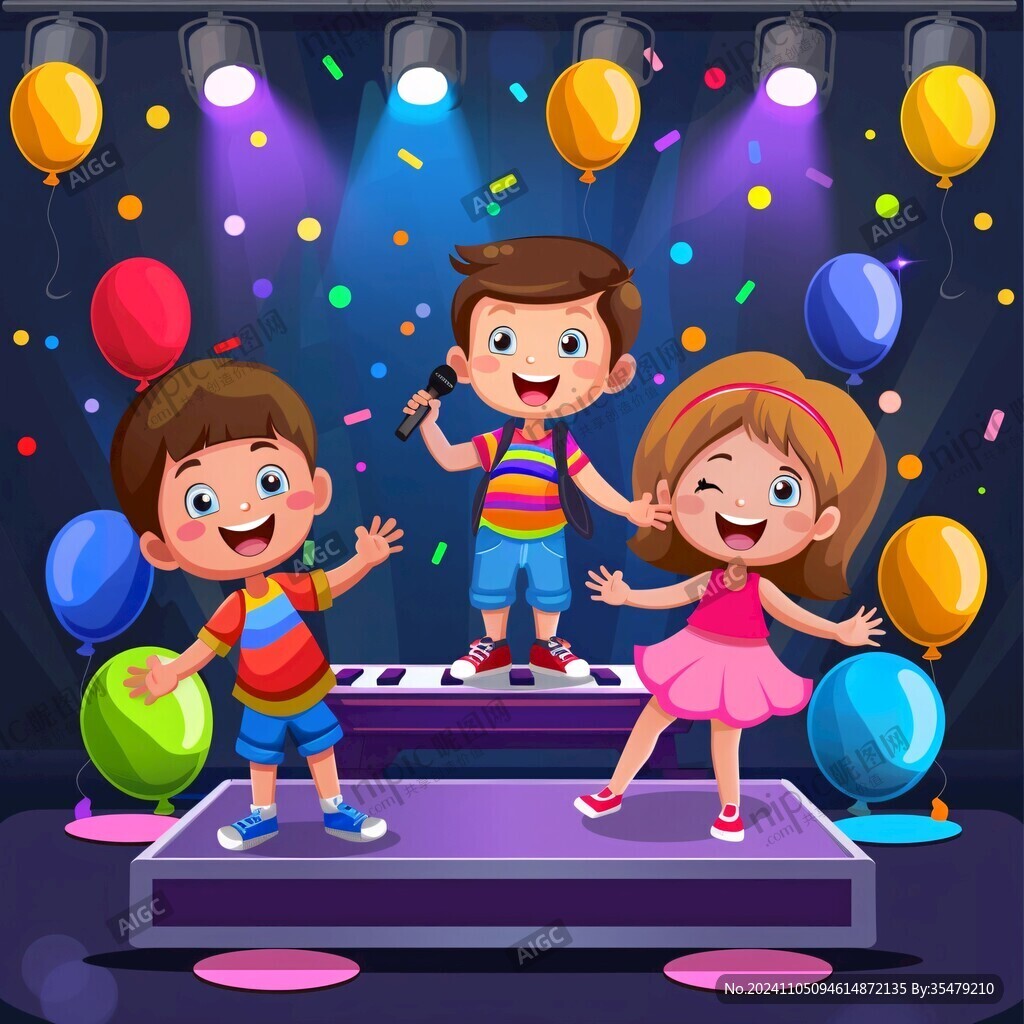 儿童节晚会卡通人物