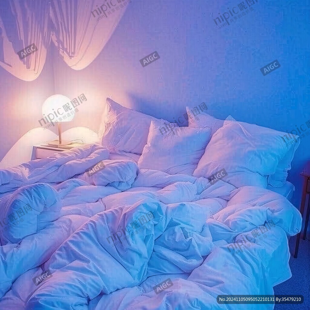 ins风蓝色效果图