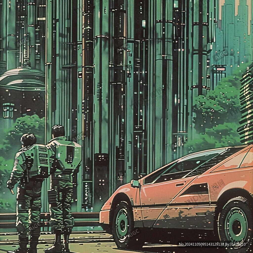 赛博朋克装饰画