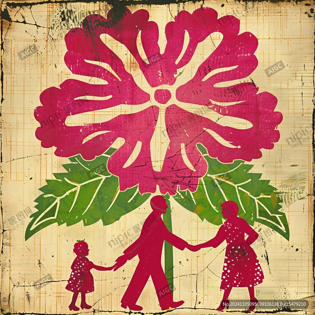 一家人图案原创设计