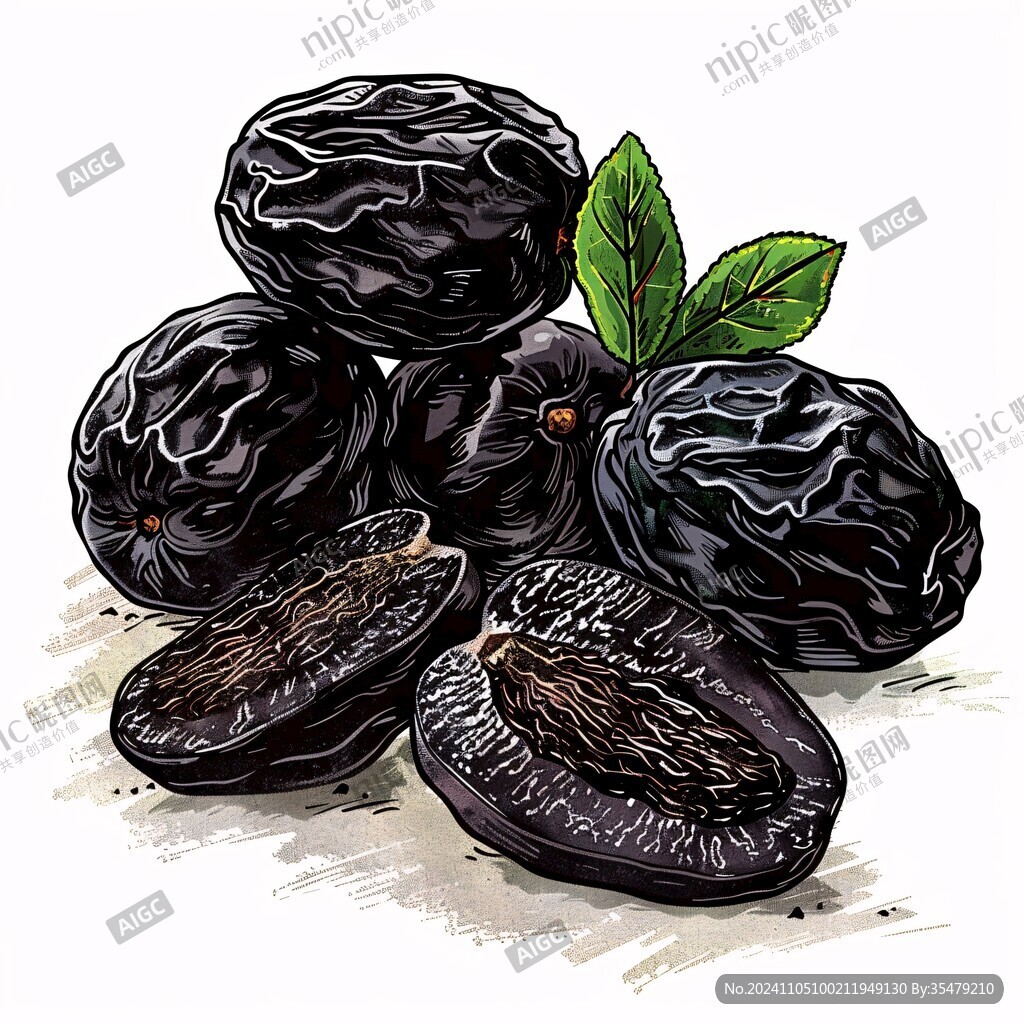 黑枣插画