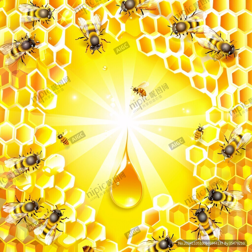 蜜蜂背景素材