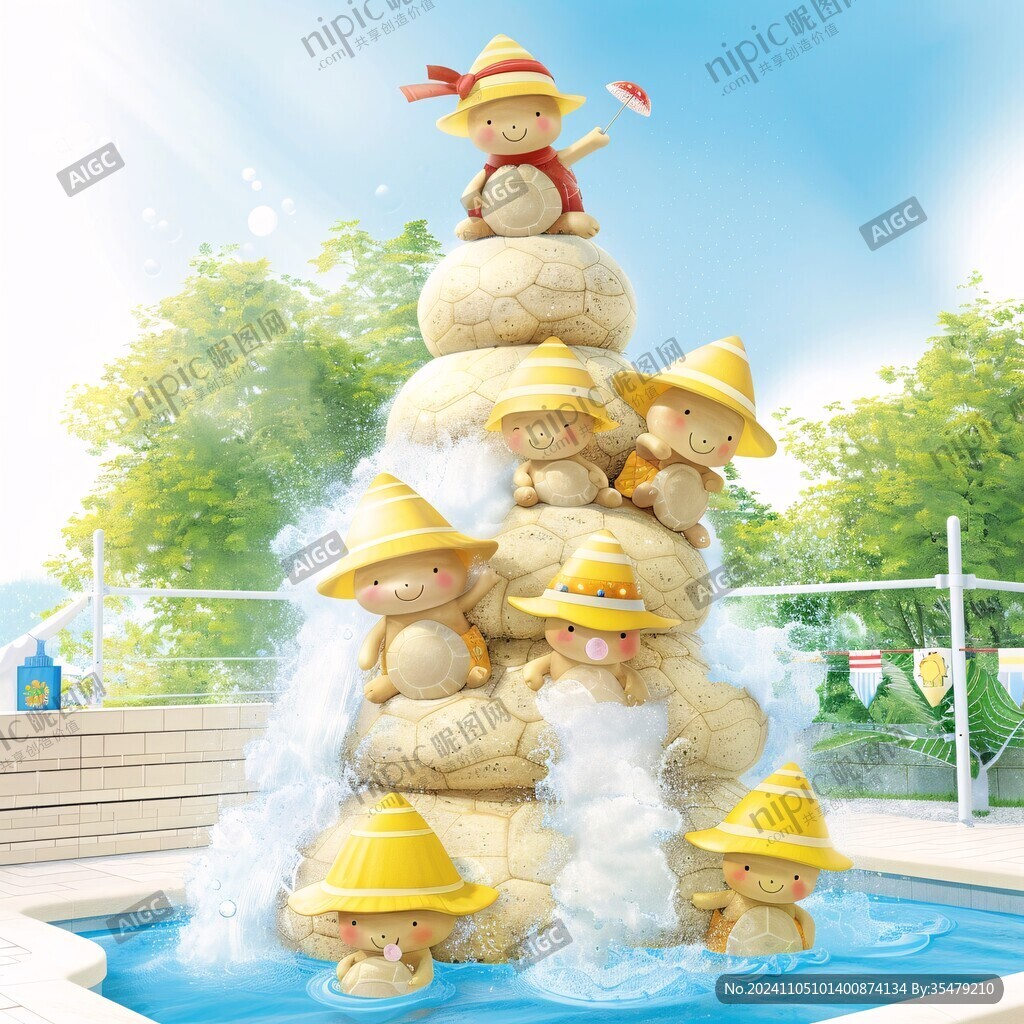 花园山聚会雕像