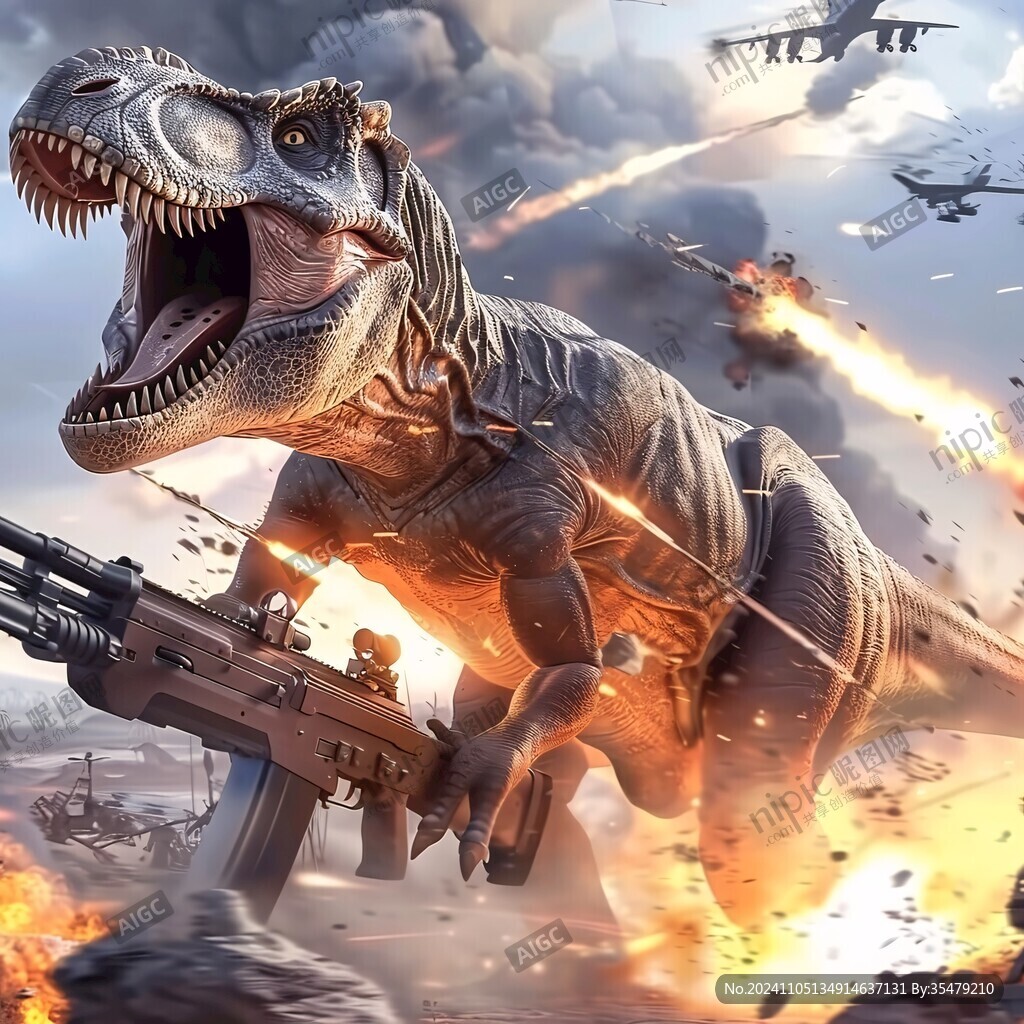 恐龙高清3d地贴