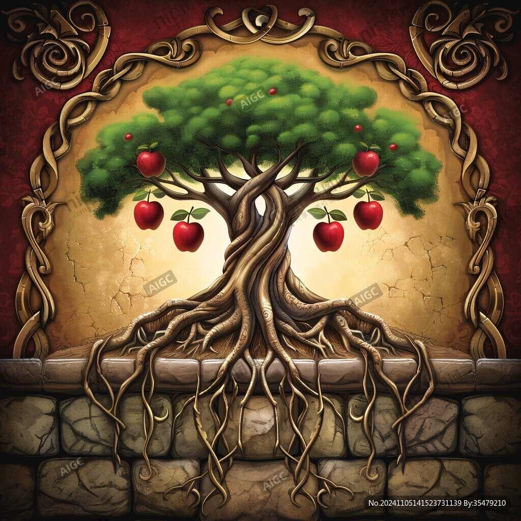 苹果树3d画