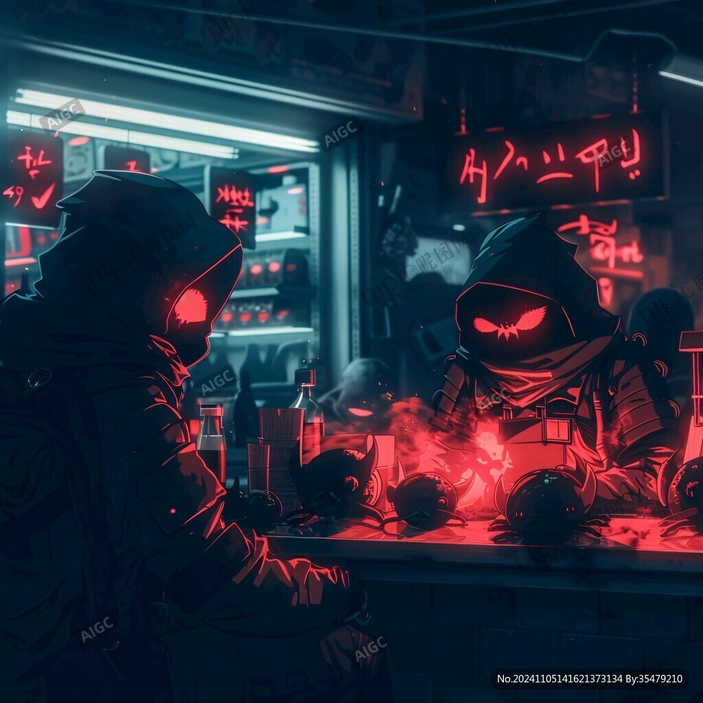 赛博朋克装饰画