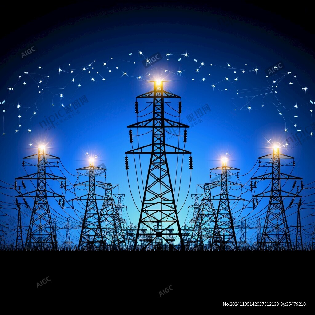 供电题材背景素材