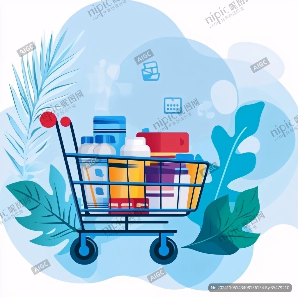 购物车插画