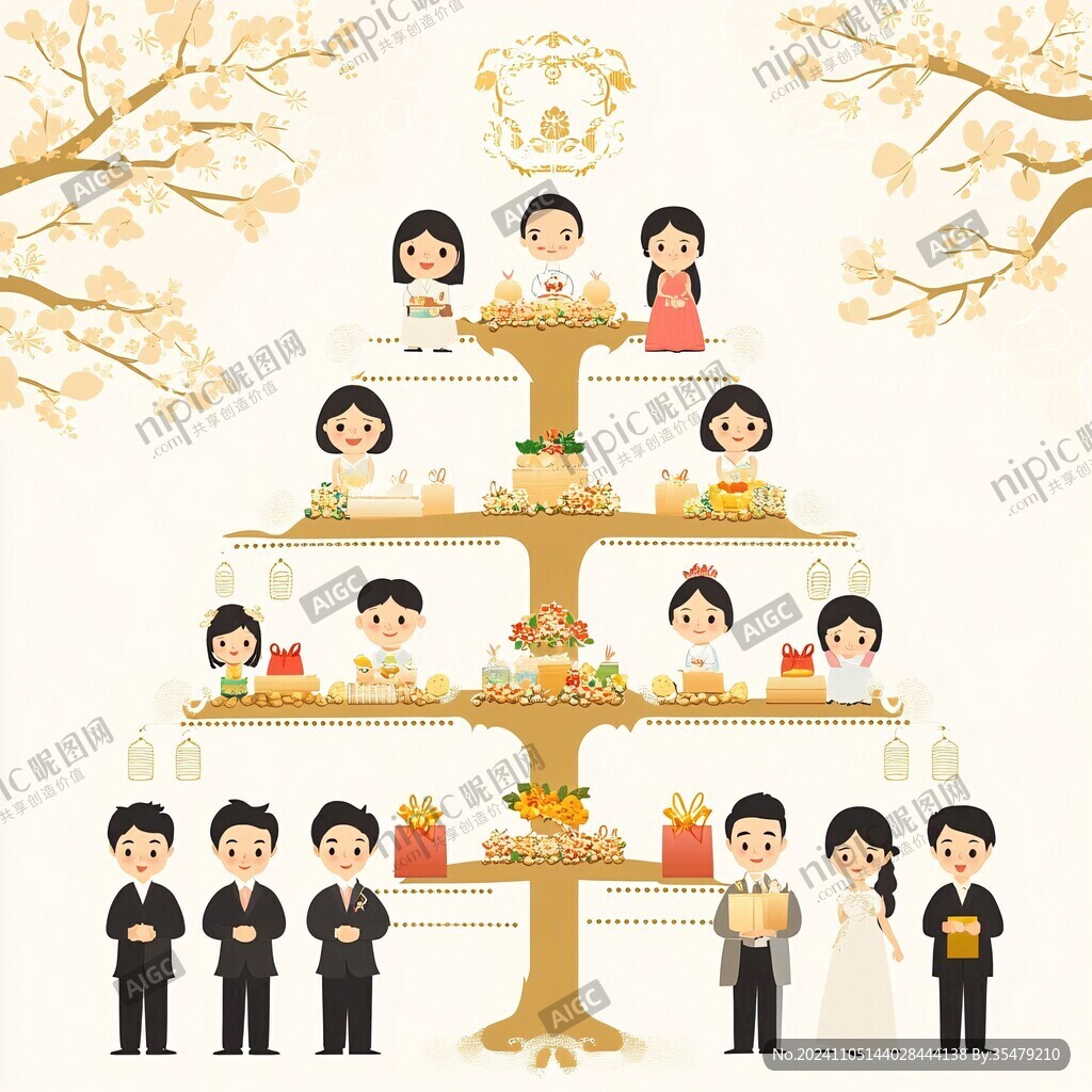 恭贺新婚婚礼婚宴q版