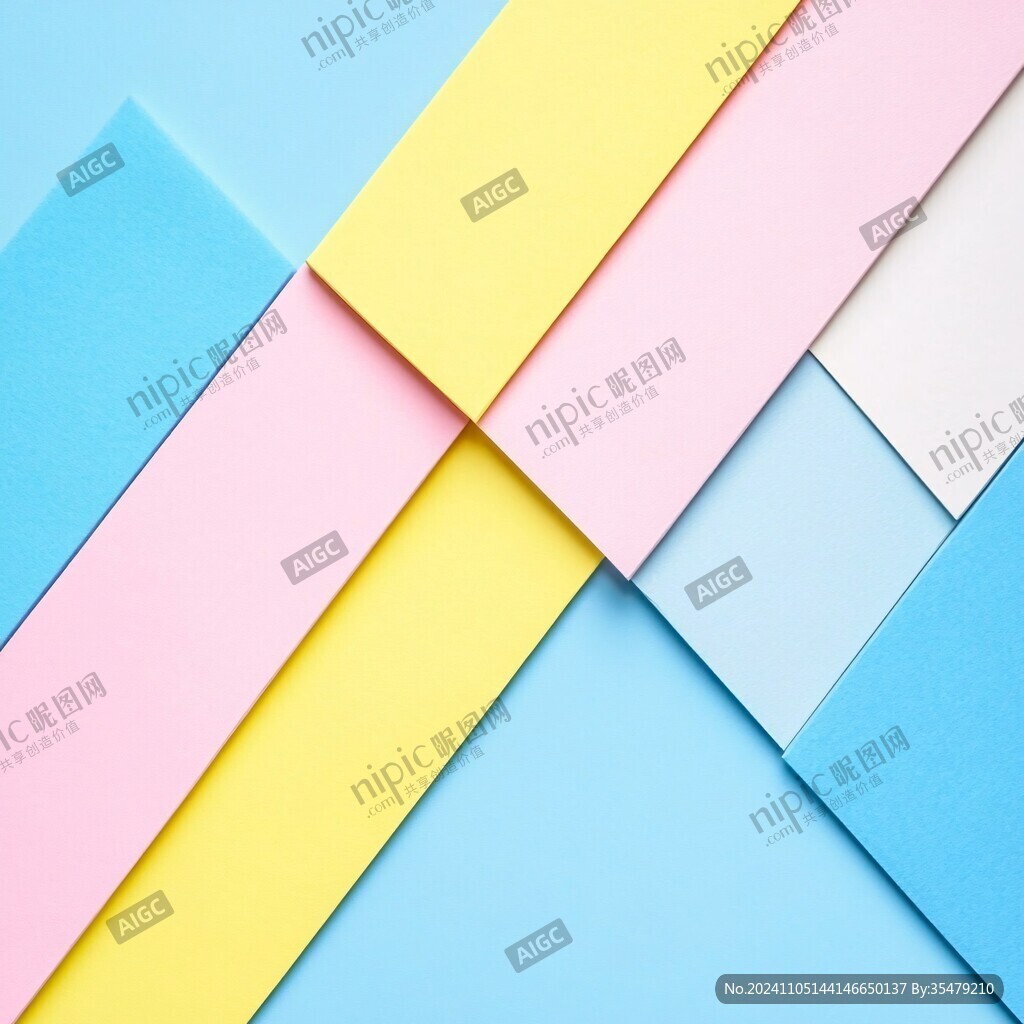 炫彩撞色立体质感背景