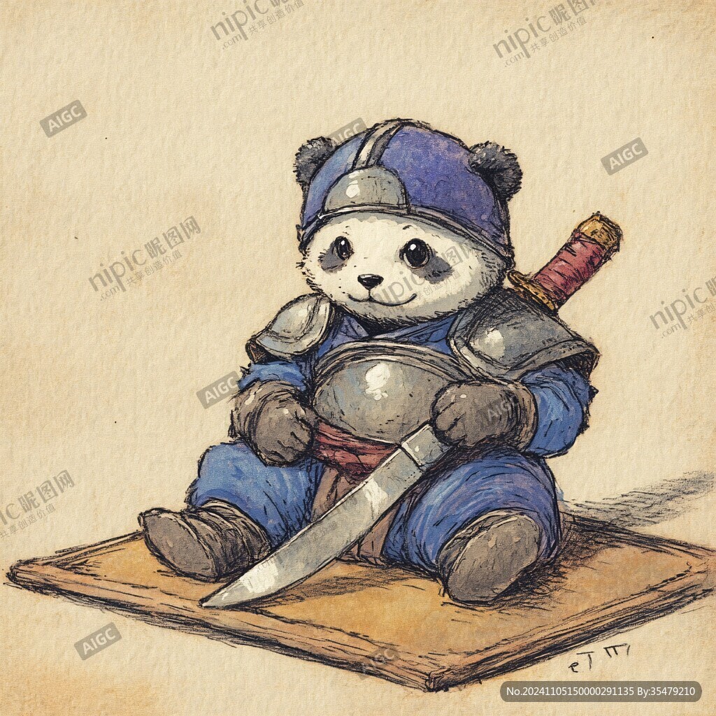 熊猫插画王者驾到