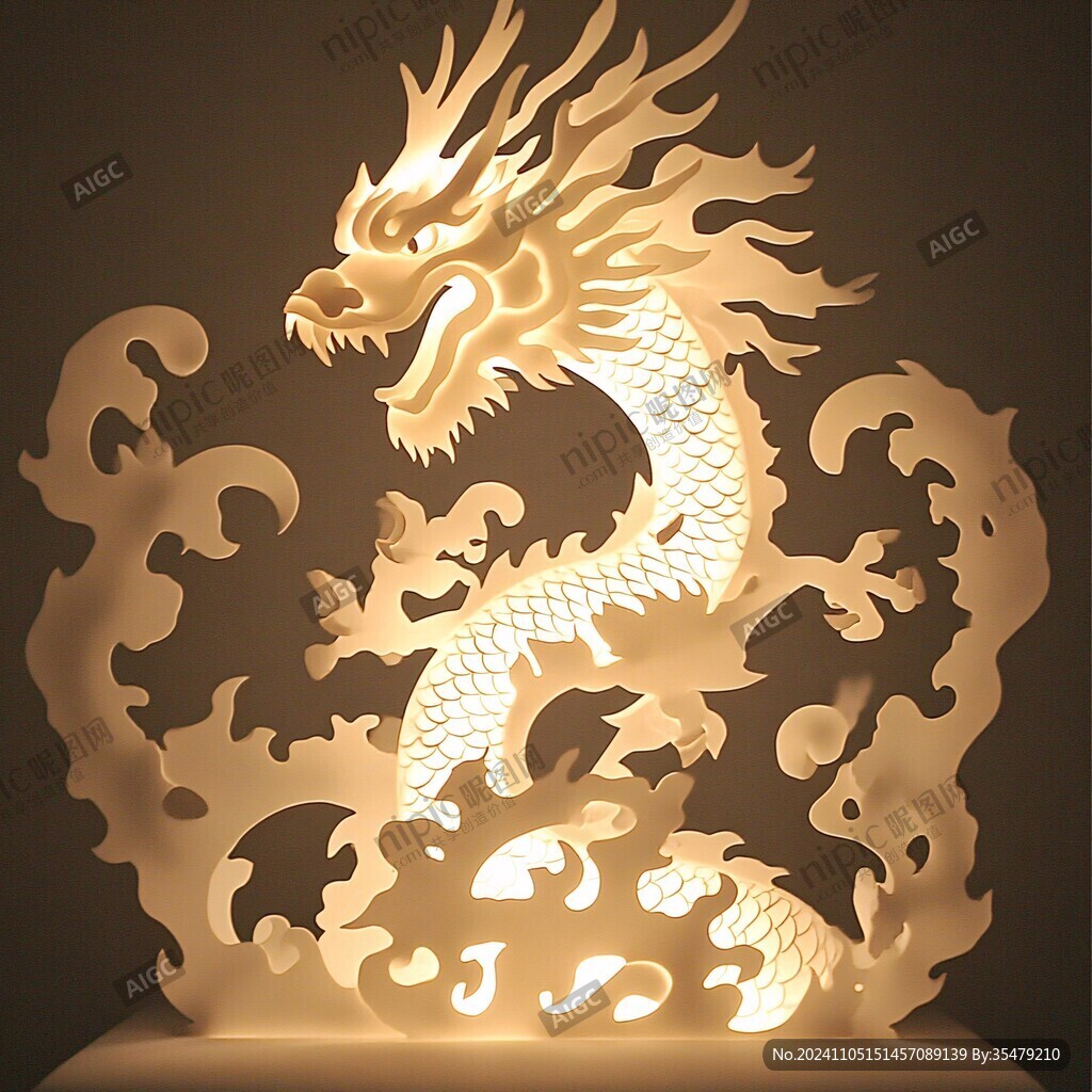 龙纹中国龙腾龙生肖龙