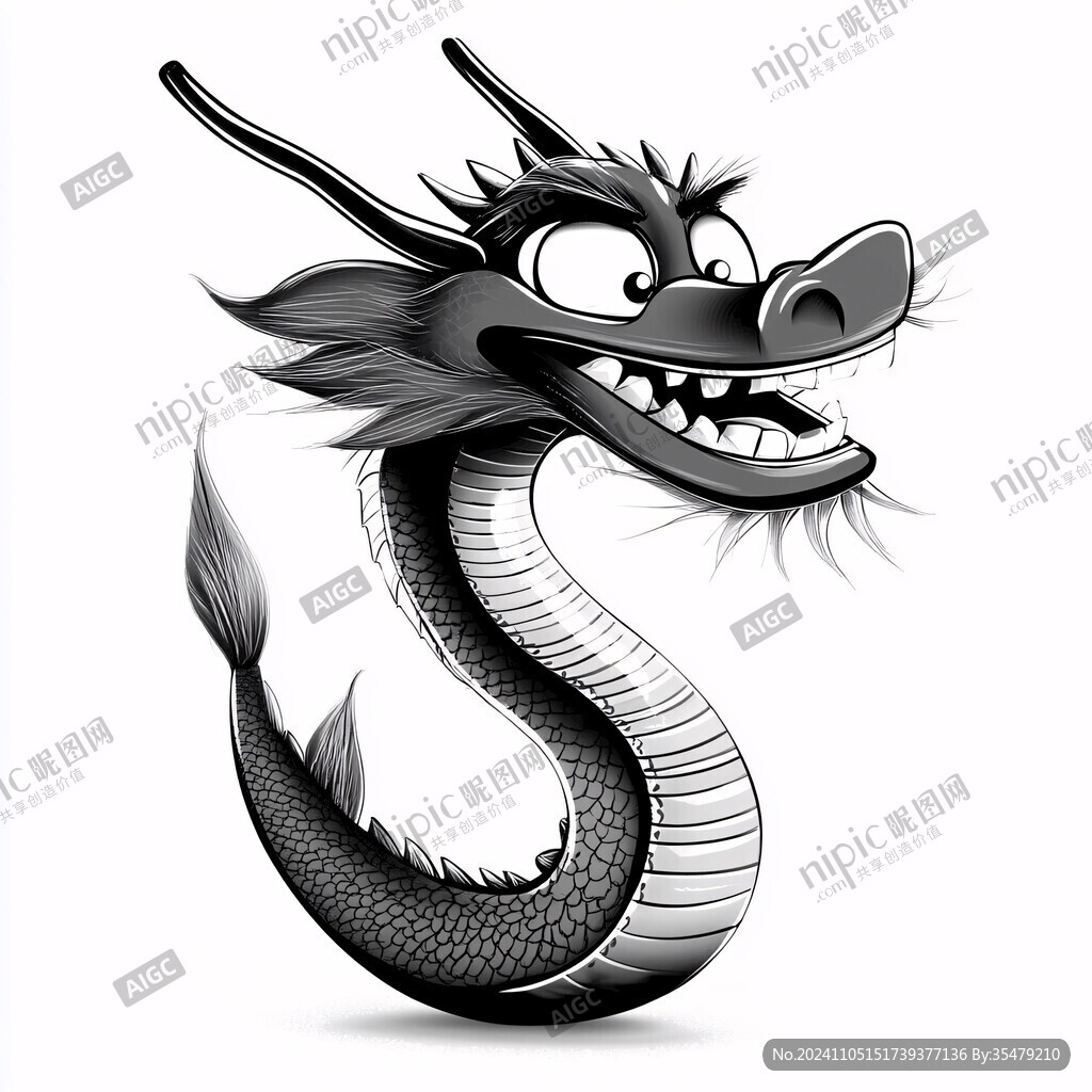 龙纹中国龙腾龙生肖龙