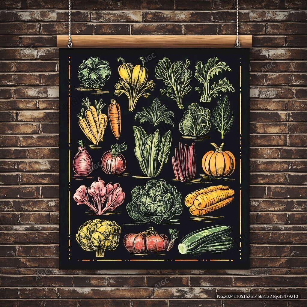 蔬菜挂画