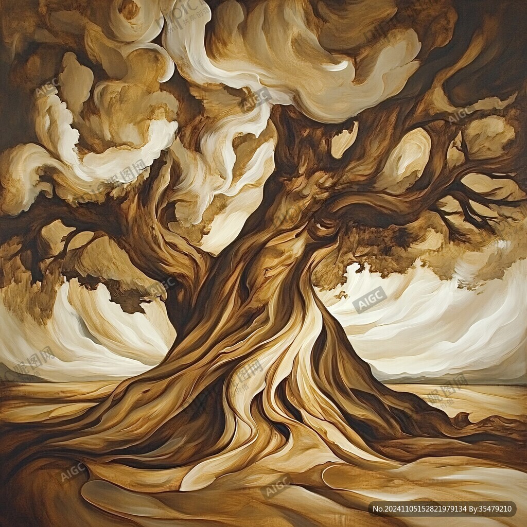 黄金流体艺术画