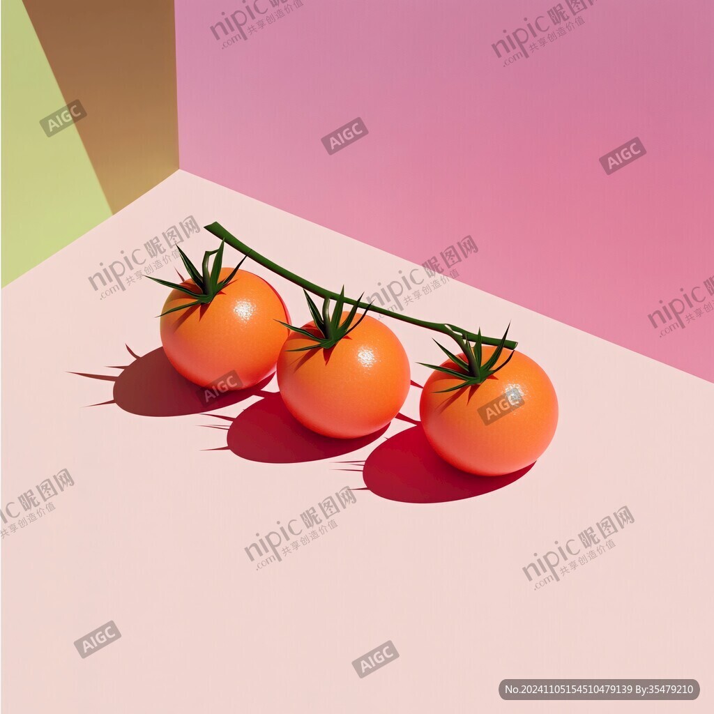 圣女果噪点插画